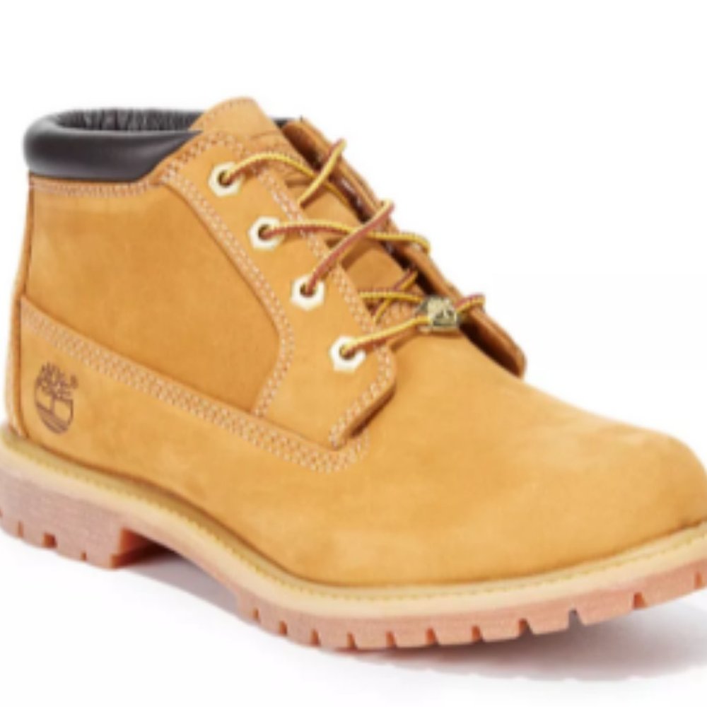 Timberland Women's Wheat Nellie Lace Up Utility Waterproof Lug Sole Boots
